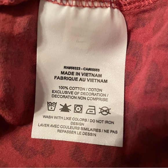 Nike Women's Long Sleeve T-shirt Cheetah Animal Print Pink XS 100% Cotton - Picture 4 of 7